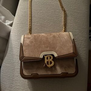 Suede Burberry TB Bag